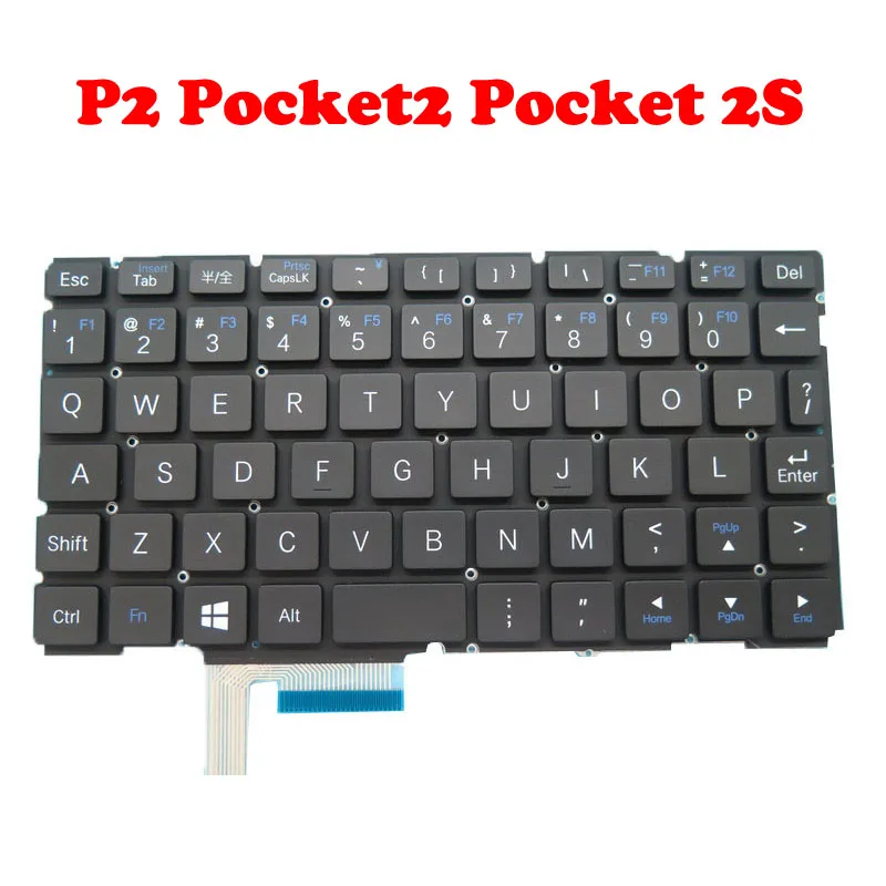 

Handheld Gaming Laptop Mini PC Keyboard For GPD P2 Pocket2 Pocket 2 Pocket 2S English NO Frame New Original Keyboard