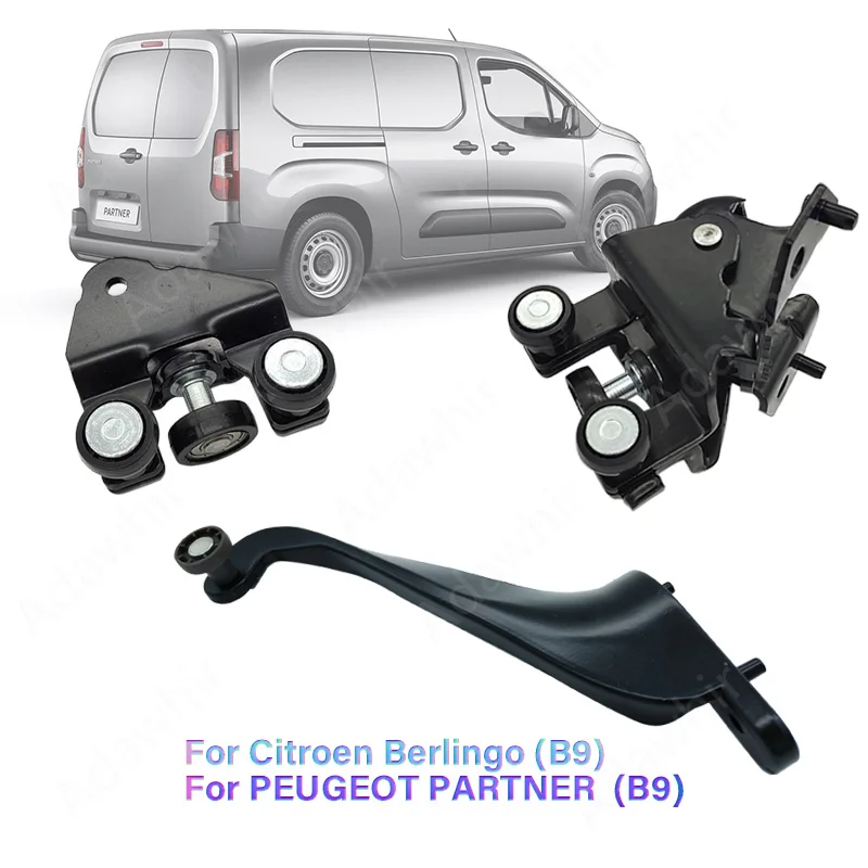 

1Set Sliding Door Hinge for CITROEN BERLINGO (B9) PEUGEOT Partner (B9) Right Sliding Door Rail Pulley 9033.Z1, 9033.Z0, 9033.Z2