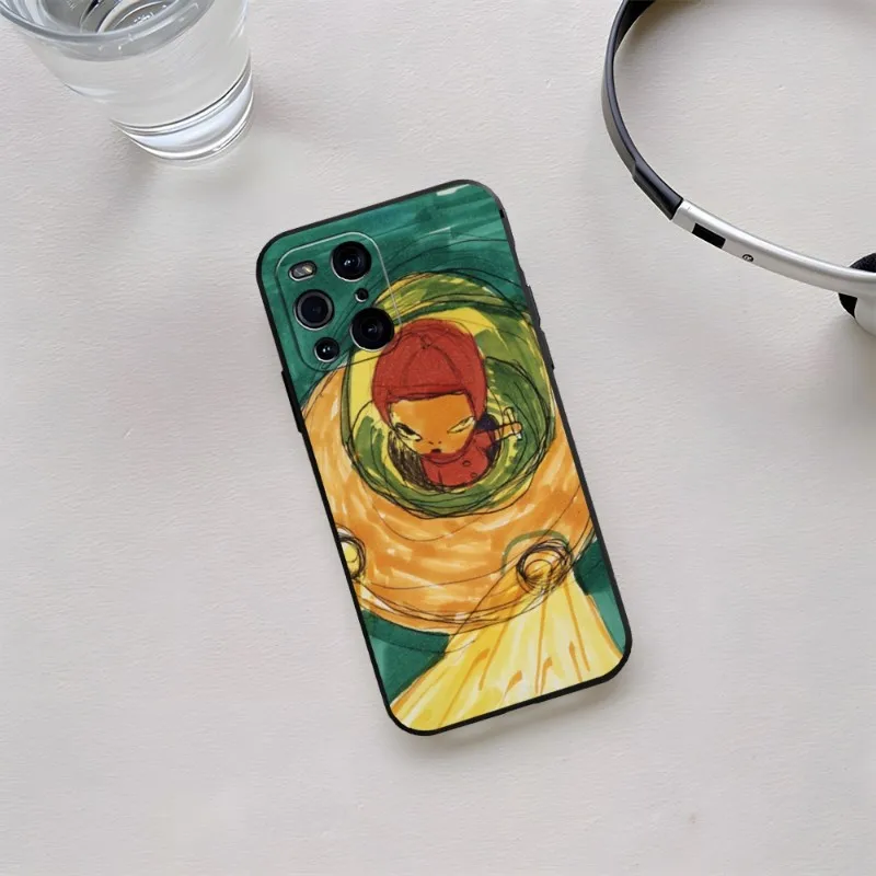 Yoshitomo Nara Phone Case For OPPO One Pro Plus 11 8 6 9 7 Find X3 Neo Reno 8 6 Pro 7 X5 A57 A54 A55 A74 Coque