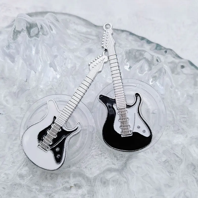 Y2K Guitar Phone Grip Tok Clear Griptok Korean Cool Guitar Shaped Universal Smart Tok Phone Stand Holder Lazy Bracket