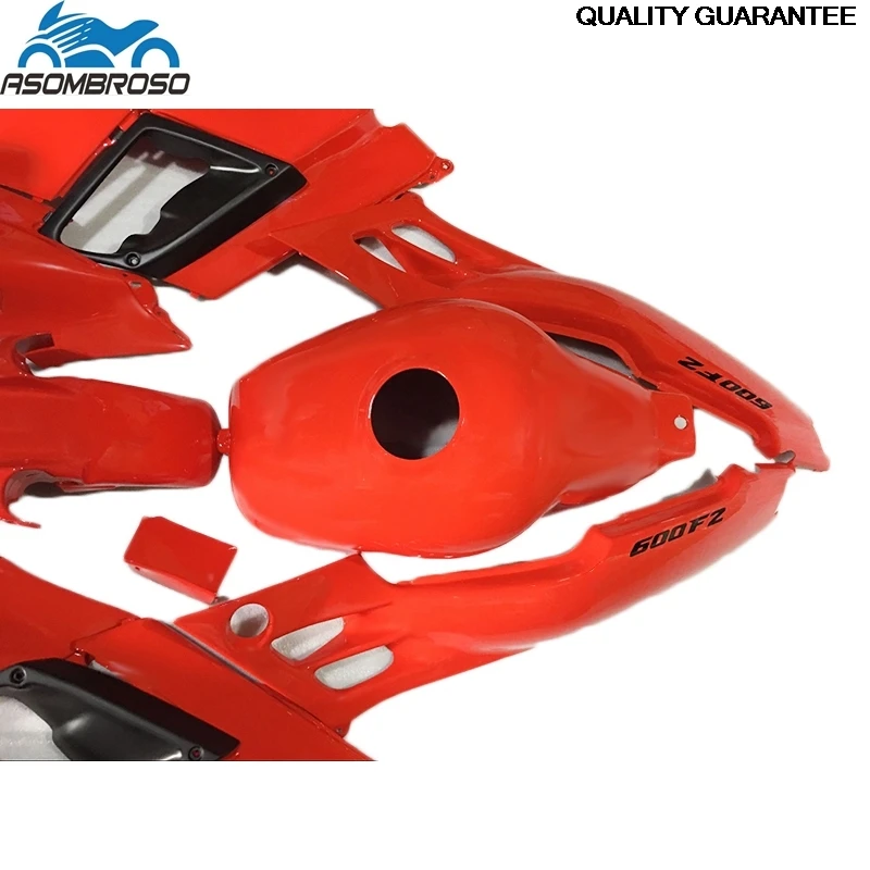 Motorcycle Fairings For Honda CBR600 F2 1991 1992 1993 1994 Customizable fairing kit cbr 600 91 92 93 94 Red Plastic WY45