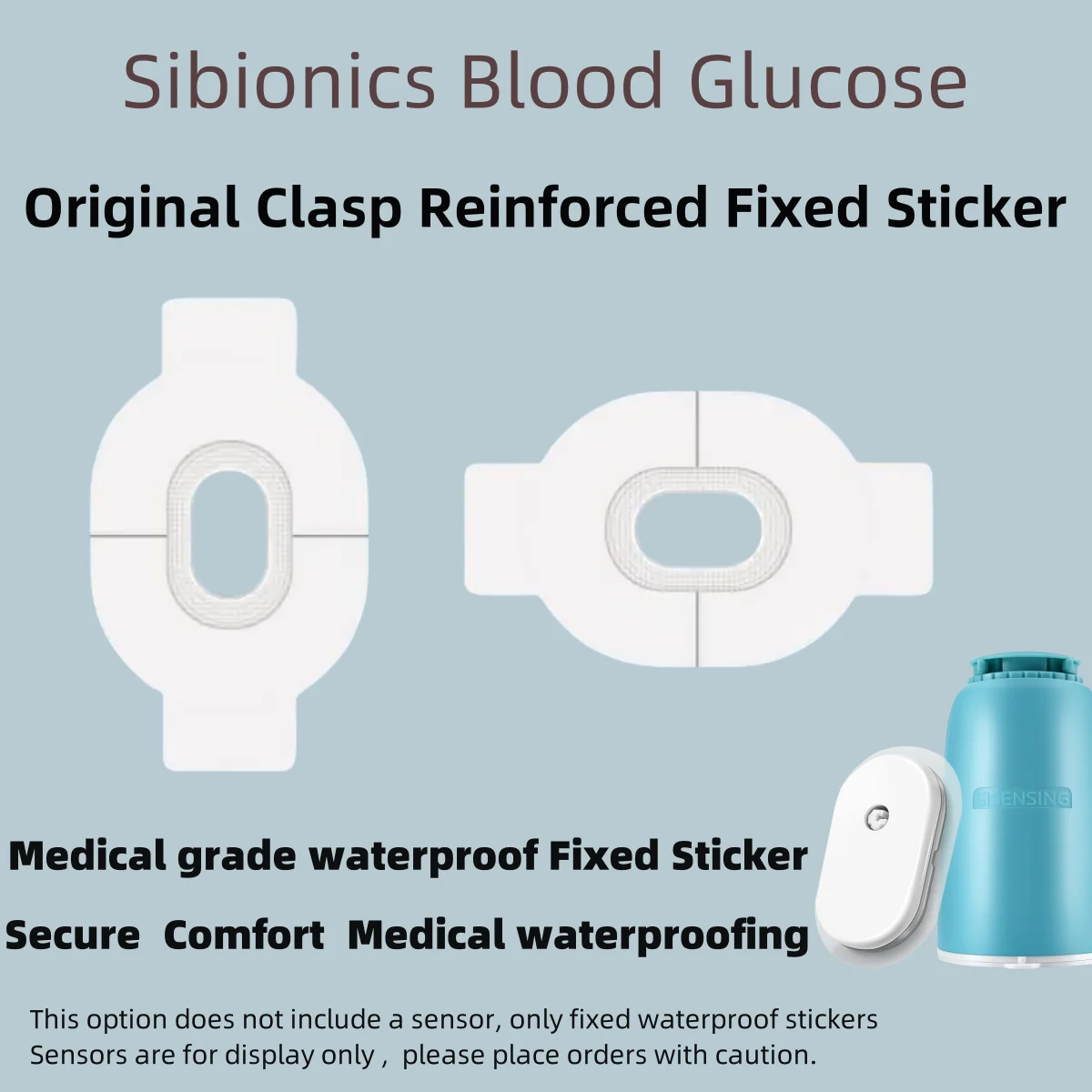 1ชิ้น Sibionics ซ่อมสติกเกอร์กันน้ำโรงพยาบาลเกรดทางการแพทย์คุณภาพสูงกันน้ำความสบายสติกเกอร์กันน้ำสากล