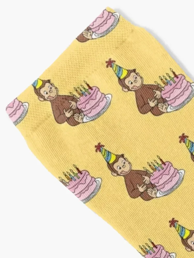 Curious George birthday Socks happy custom sports Socks Men's Women's