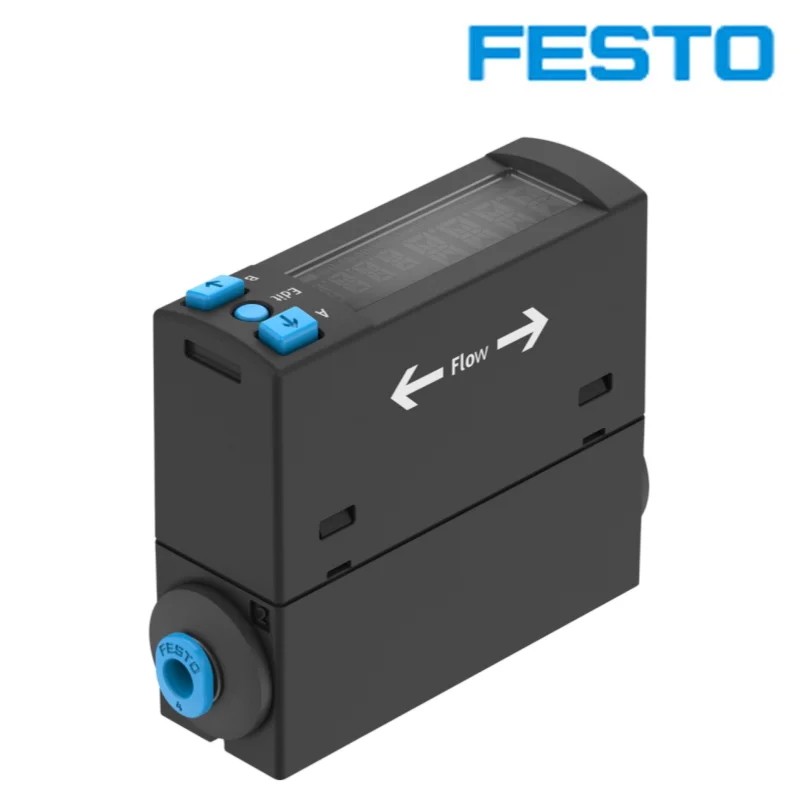 FESTO Flow sensors 8158420-SFAH-100U-Q6S-PNLK-PNVBA-M8 Gas flow sensor Suitable Suitable for compressed air monitoring