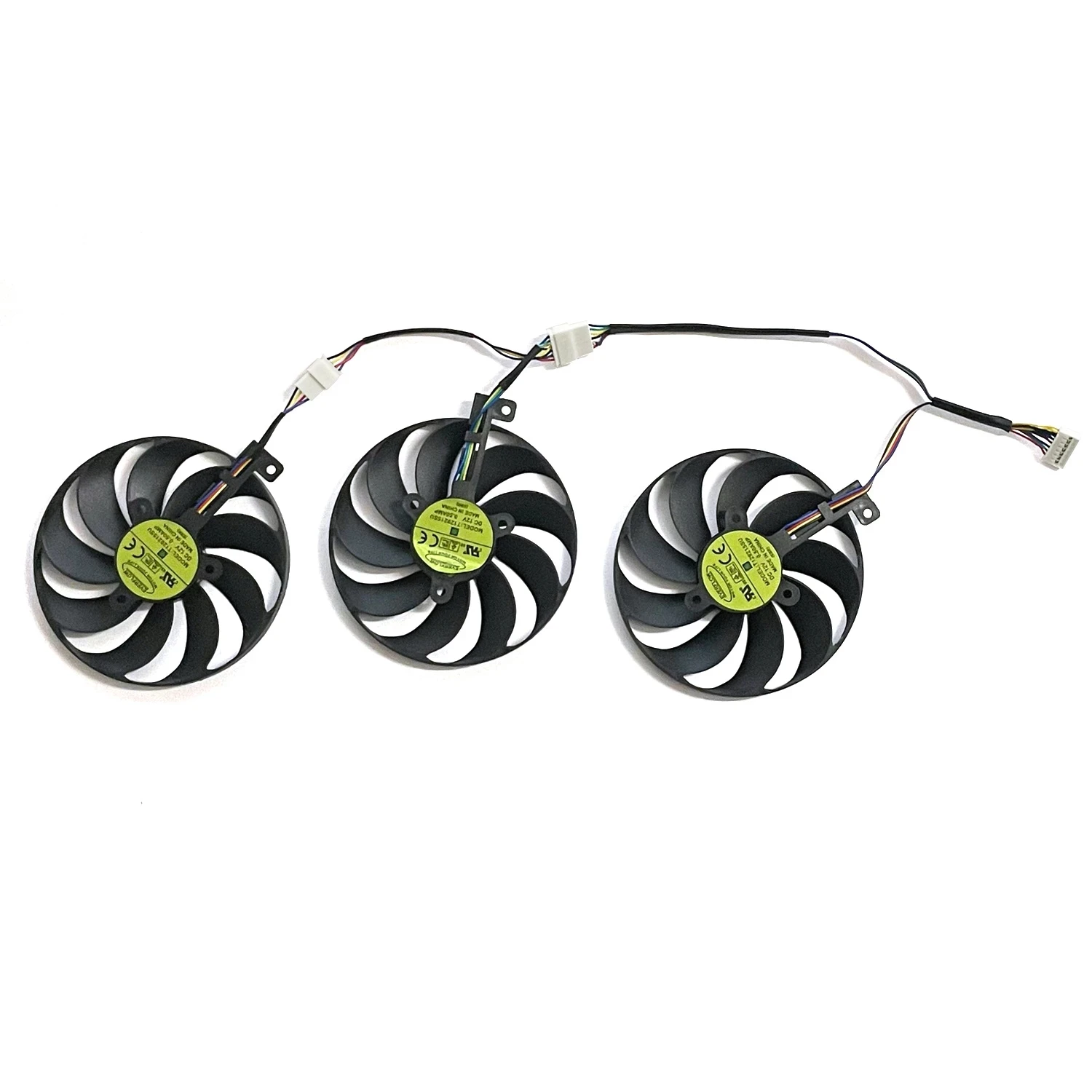 New 7PIN T129215SU DC 12V 0.5A 87MM RX5700 XT GPU Fan For ASUS RTX 2080 2070 RX5700XT 5700 5600XT ROG Strix OC Graphics Fan