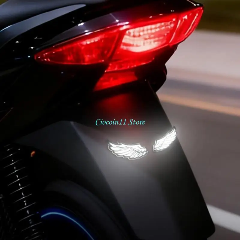 Y1UB Matching Motorcycle Driving Light Pair with Feather-Pattern Styling