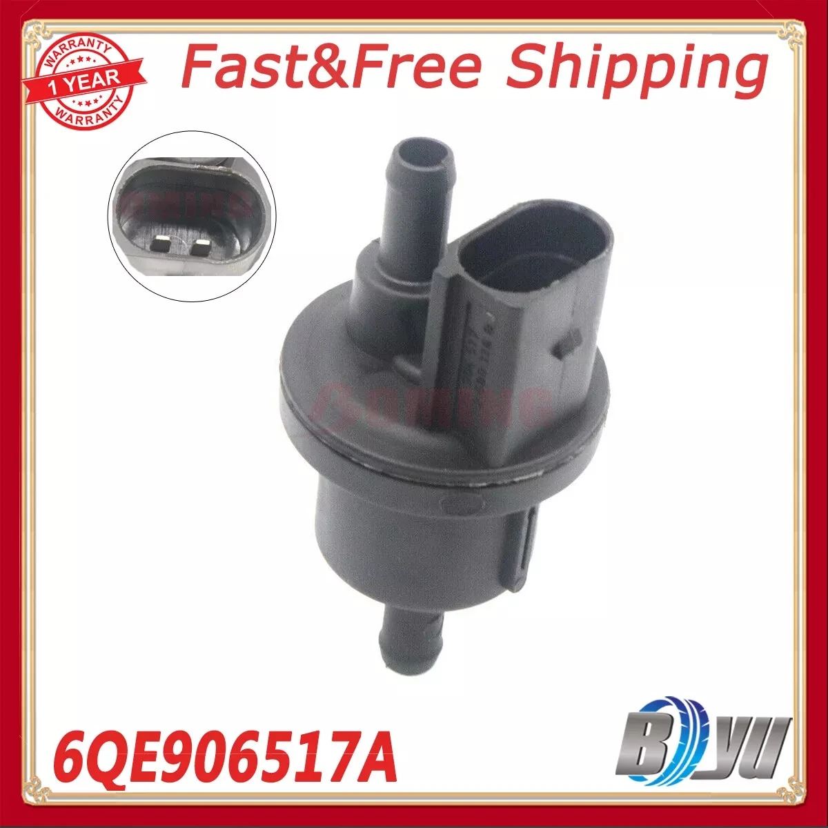 

New Vapor Canister Purge Valve Emission 6QE906517A For Volkswagen GOLF AUDI A4 S4