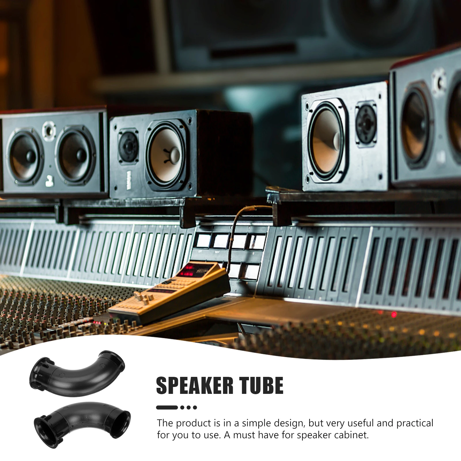 

2pcs Cabinet Port Subwoofer Voice Outlet Round Home Car Audio Portable Speaker Air Tube Speaker Air Port Tube Vehicle