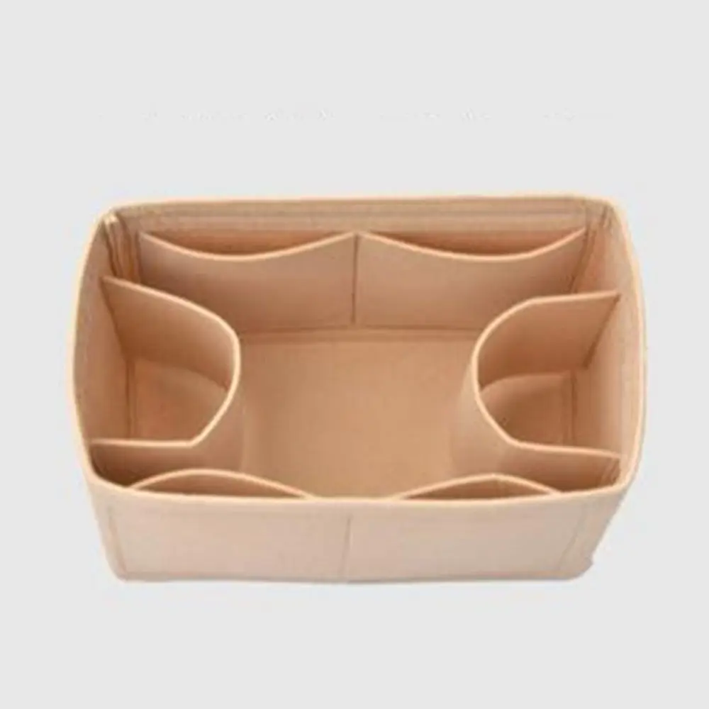 Durable Felt Insert Bag Large Capacity Multi-Pocket Handbag Organizer Storage Bag for LV Speedy25/30/35/Gentlewoman Travel