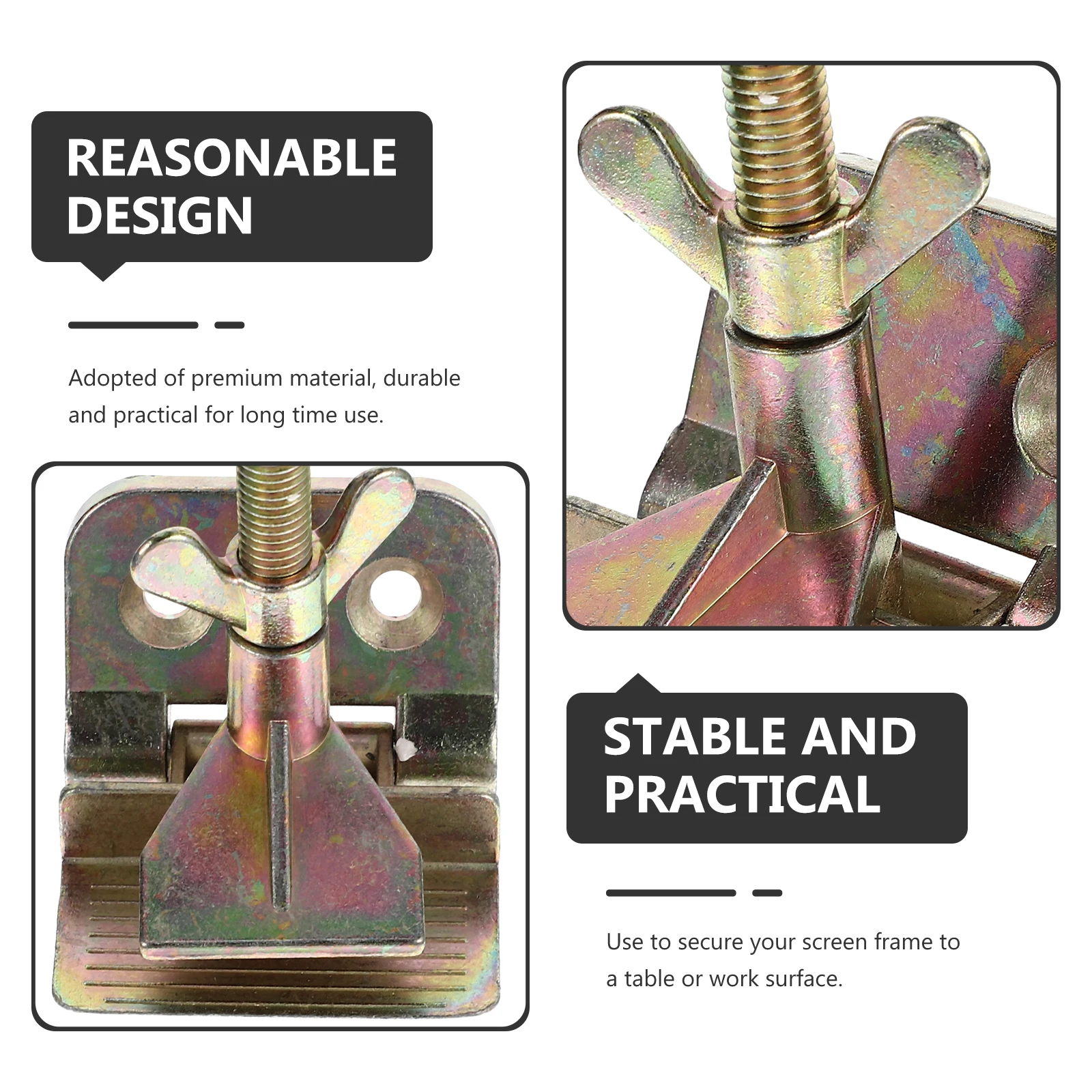 

High-Quality Silk Screen Printing Hinge Clamp Adjustable Butterfly Clamp Screen Printing Tool for Crafting