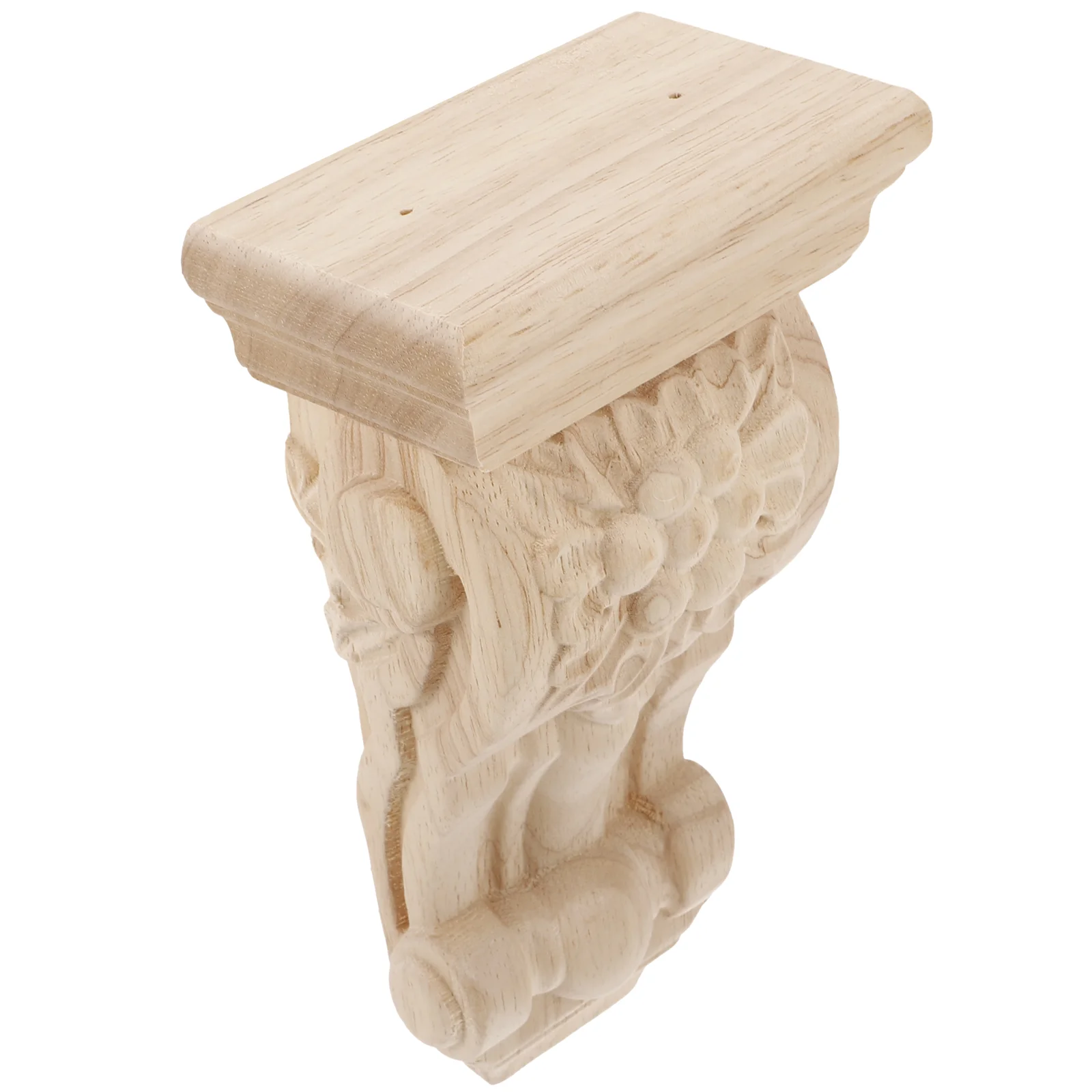 

White Bookends Corbel Decoration European Style Classic Decorative Carving Wooden