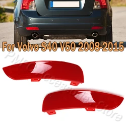 Rear Bumper Reflector Light Lens Brake Lamp Stop Lamp Reflector Lamp Cover No Bulb For Volvo S40 V50 2008-2015 30763345 30763346