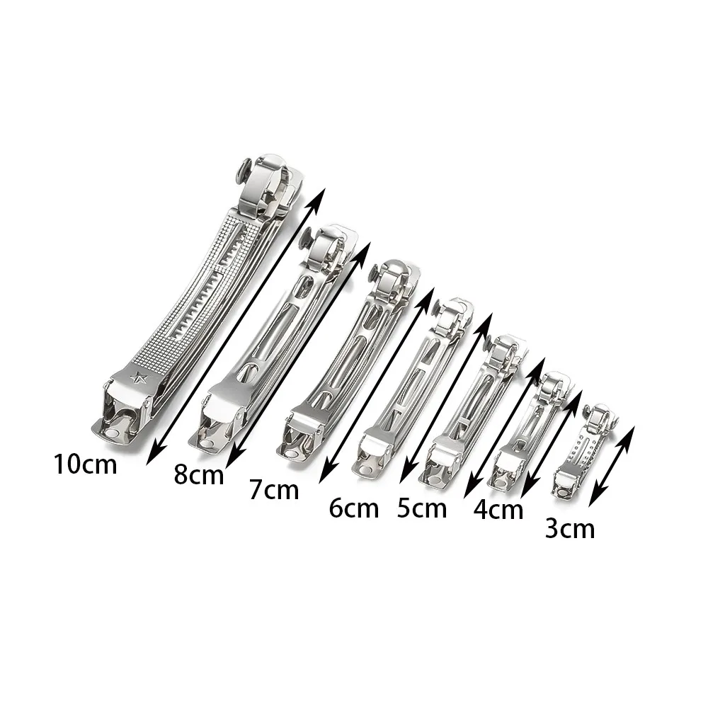 10pcs Metal French Barrette Hair Clips Pins Blank Base for Girls Woman DIY Hairpin Accessories Jewelry Making Supplies Crafts