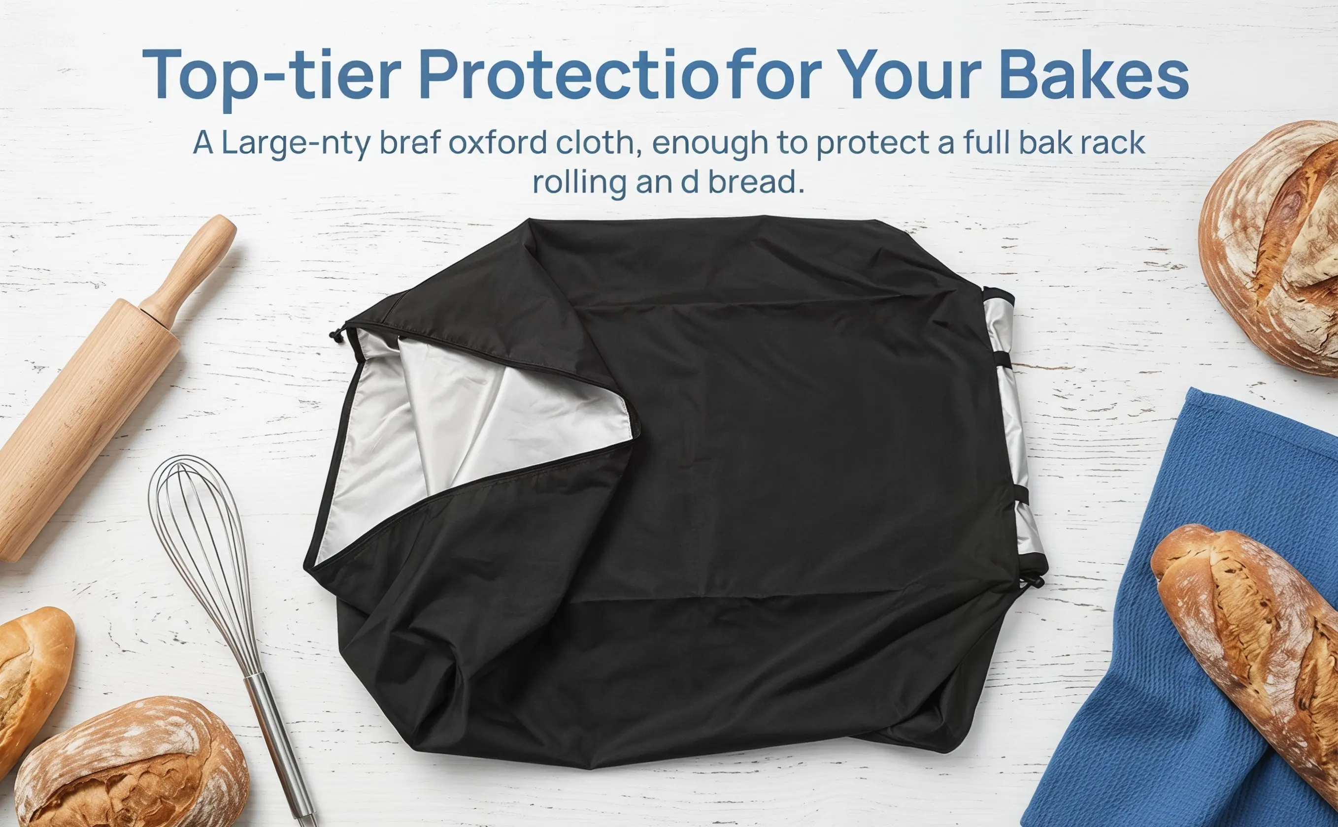 Heavy Duty Sheet Pan Rack Cover Oxford Cloth Protector Bakery for Baking Tray Bun Pans Storage