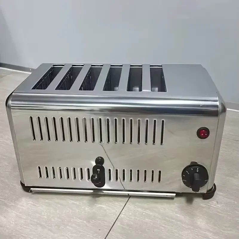 Commercial Professional Stainless Steel Pop up 4 6 Slices Bread Toaster Machine Electric Smart Bread Toaster