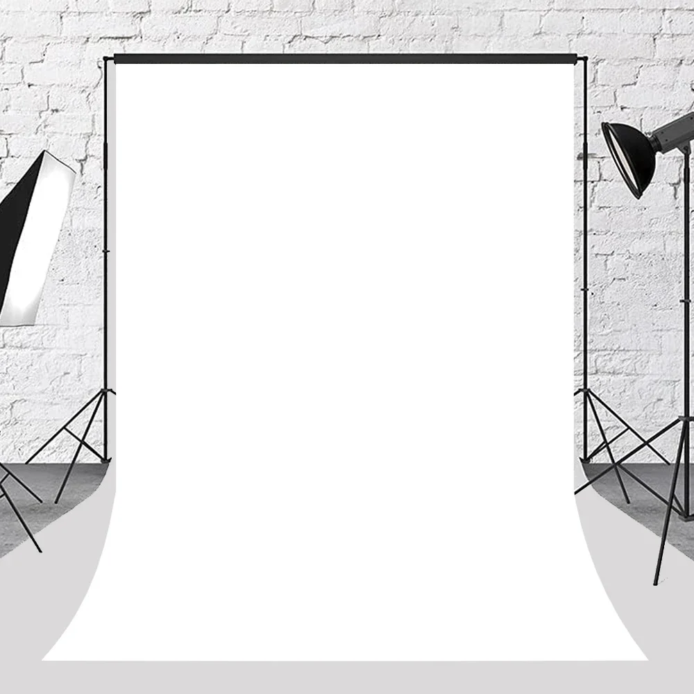 Branco Vinil Fotografia Backdrop, Photo Studio Fundo, Retrato Art Produto, Vídeo do YouTube, Live Photocall Prop, DIY Cor Sólida