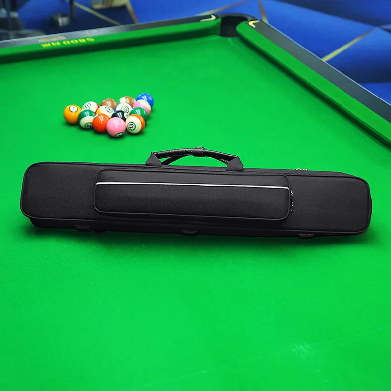 Pool Cue Bag 1/2 Size Snooker Cue Bag American Nine Ball Billiard Stick Fabric Soft Large Capacity Cue Case Portable