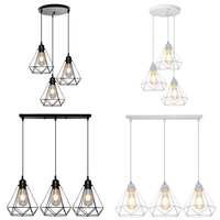 Vintage Led Ceiling Chandelier Lighting Nordic Industrial Hanging Lamp Dining Living Room Home Restaurant Decor Pendant Light