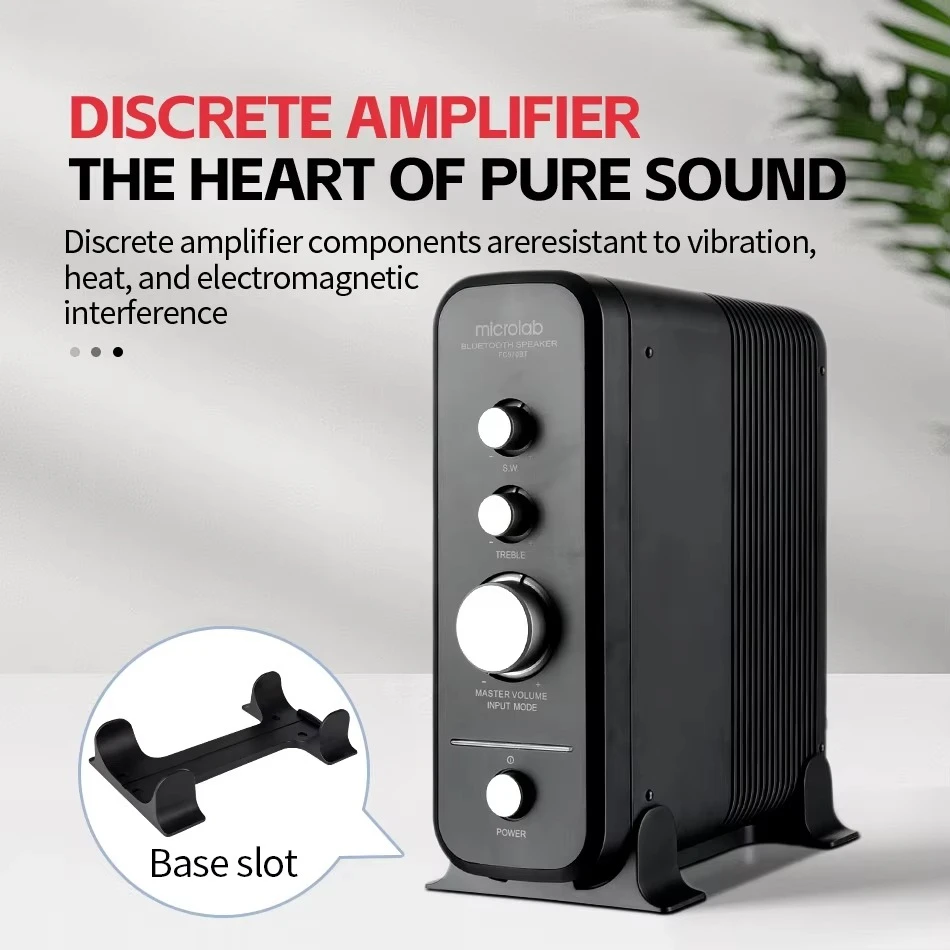 FC570BT 2.1 Speaker Plastic Discrete Amp BT 5.3 Optical/Coaxial Lossless Input European Tuning Deep Bass Hi-Res Audio