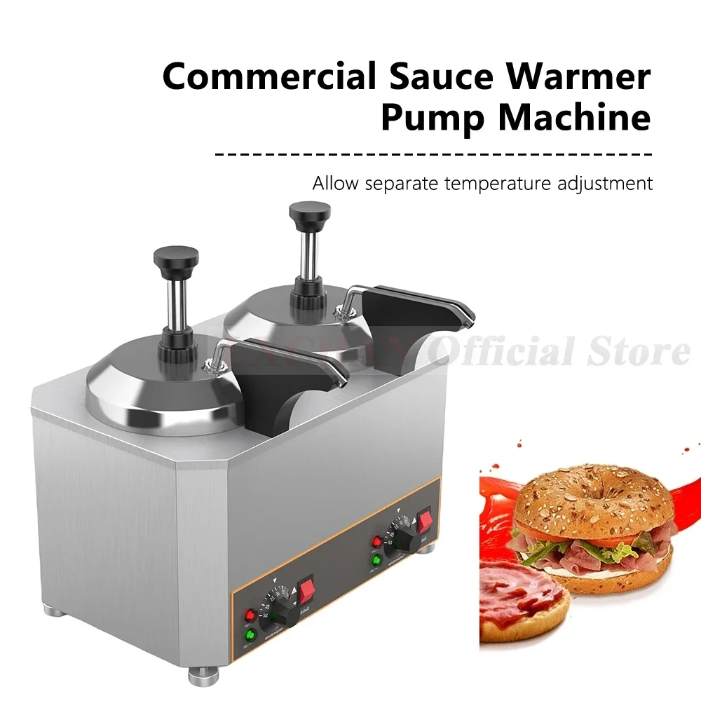 

HomeWise Sauce Warmer with Pump 2 Cylinder Sauce Insulation Machine Pump for Chocolate/Tomato/Cheese Activity link