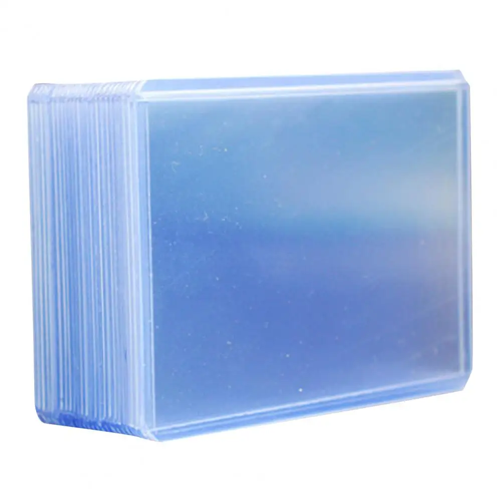 25Pcs/Set Card Sleeve Purple Scratch Resistant PVC TCG Trading Card Game Card Protector for Sport Card