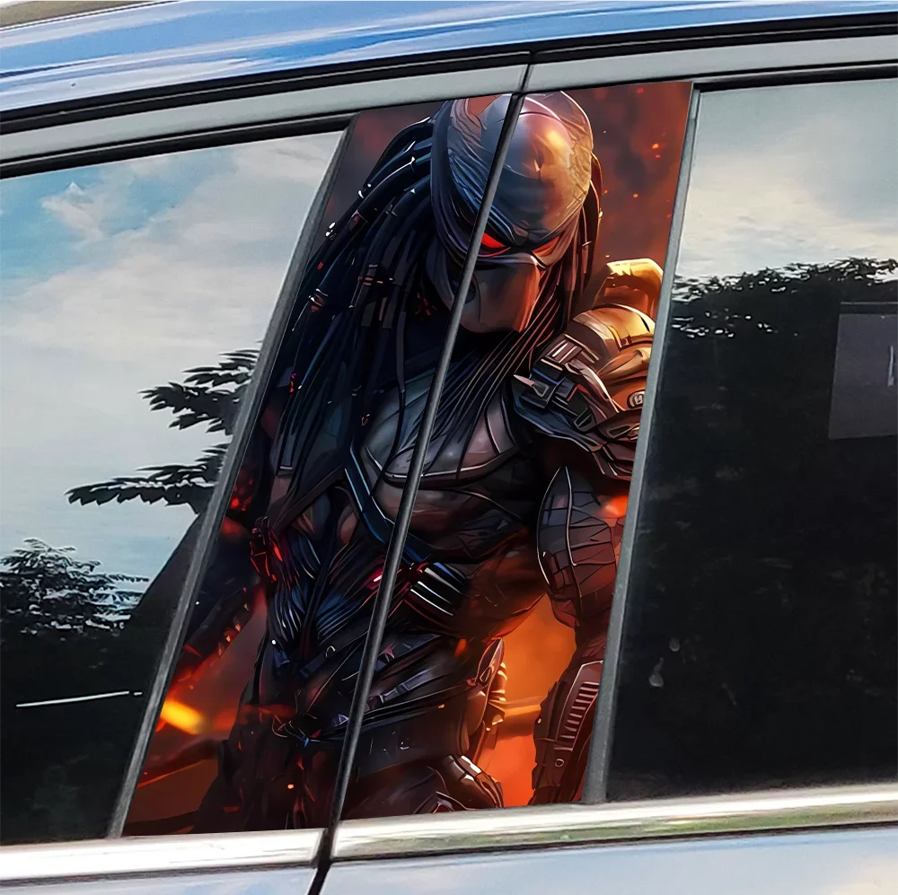 

Car Stickers Predator Auto B Pillar Waterproof Center Column Decoration Cover Scratches DIY Car Doors Pillar Decals Accessories
