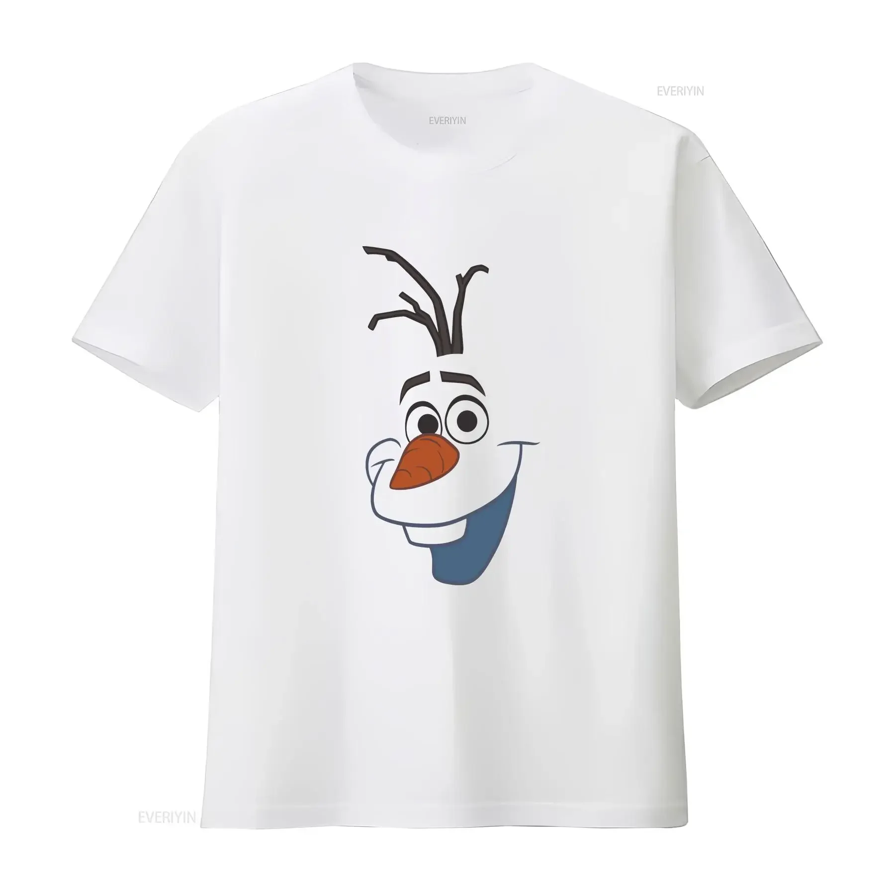 T-shirt Olaf Face, mignon petit bonhomme de neige, costume d'Halloween, tailles bébé, tout-petit, jeune enfant, adulte, manches longues ou courtes, vintage, délavé