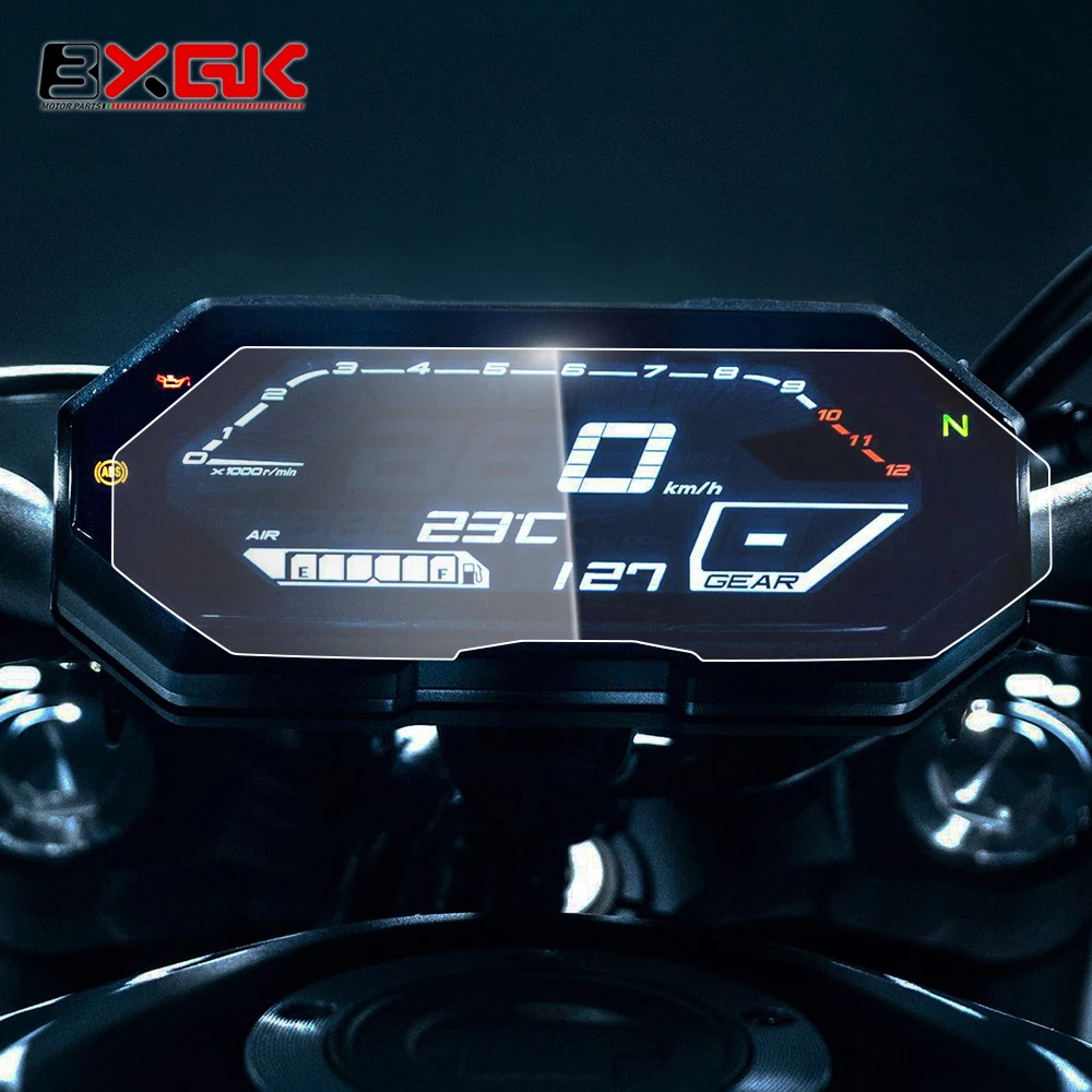 دراجة نارية خدش العنقودية شاشة لوحة القيادة حماية أداة فيلم لياماها MT-07 MT07 FZ-07 FZ07 MT FZ 07 2021 2022