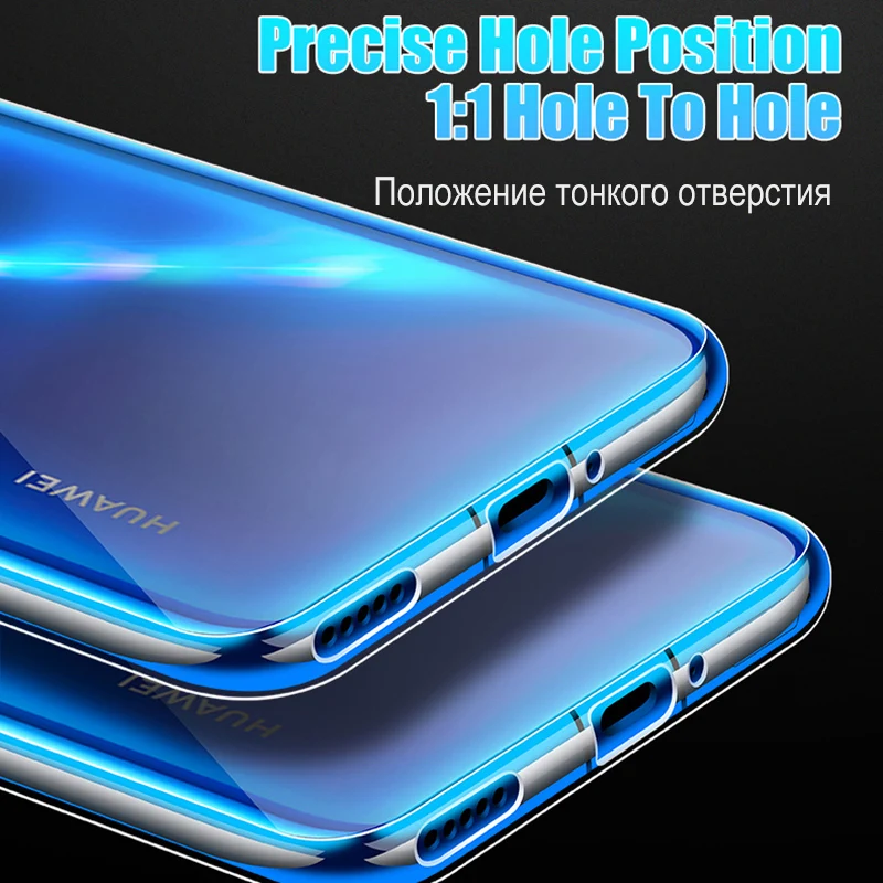 Przezroczyste silikonowe etui na Huawei P70 P60 P50 P40 P30 P20 Lite Nova 8 7 Pro 6 5T miękkie etui tylne na P Smart 2021 2020 2019