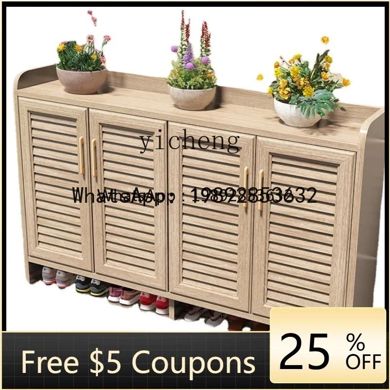 LYY Shoe Cabinet Outdoor Aluminum Alloy Rainproof and Sun Protection Home Villa Door Storage Locker