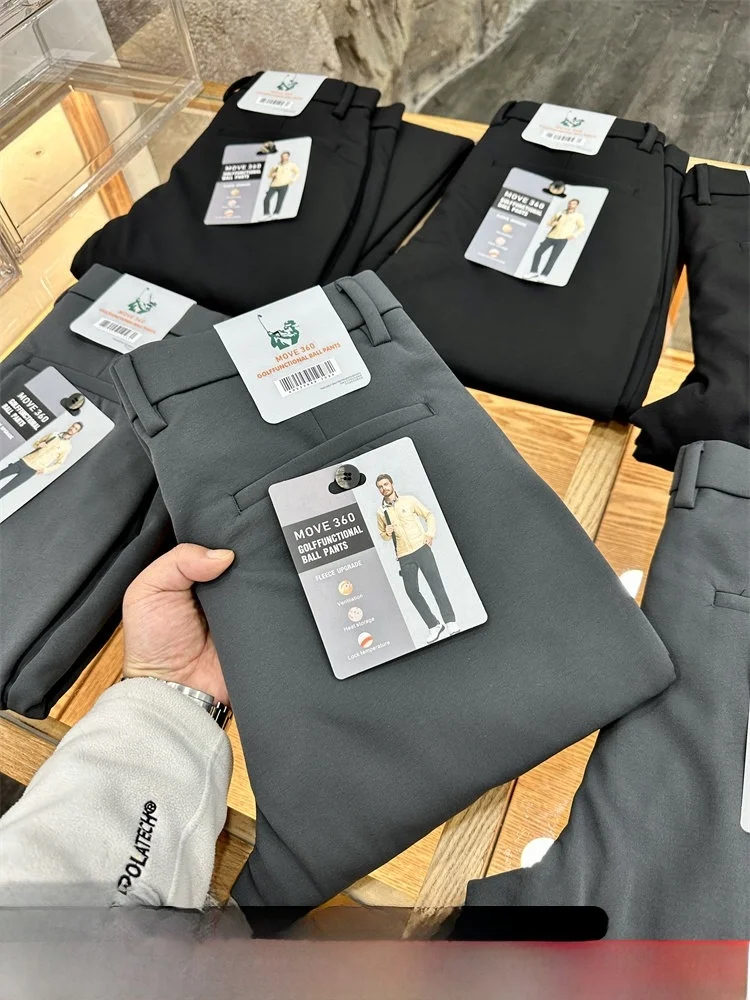 

High Elastici Breathable Fce Lined Straight Leg Casual Pants for Men Autumn Winter Move360 Series Waterproof Function