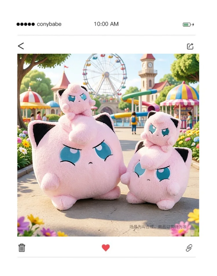 Sehr Weiches Flauschiges Jigglypuff Plüschtier Gefülltes Anime-Kuschelkissen Japanischer Stil Plüschfiguren Cartoon-Puppe Sofa Bett Heimdekoration Geschenke – Detail 10