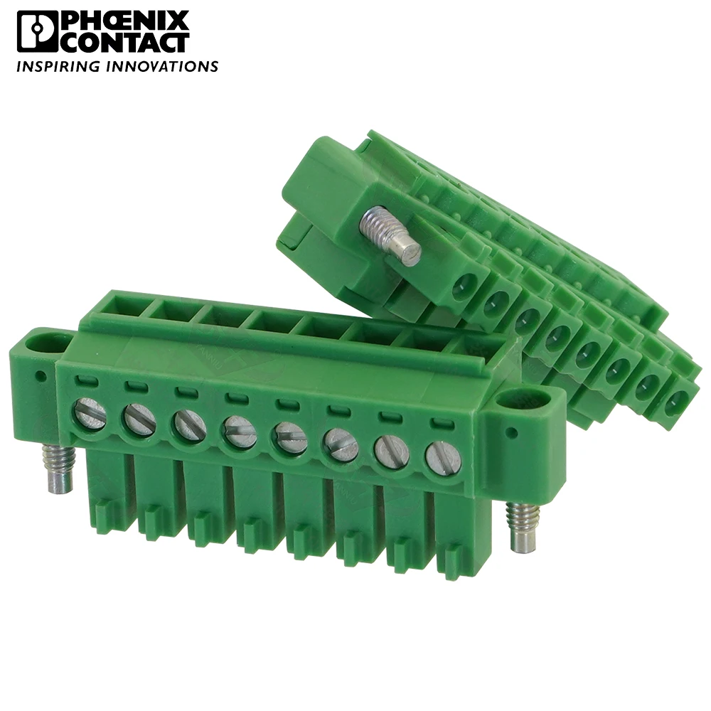 3.81mm Original Genuine Phoenix Contact Connector PCB Pluggable PLUG-IN Terminal Block 8 Pin MC 1.5 STF 3.81 1827761 8A 160V