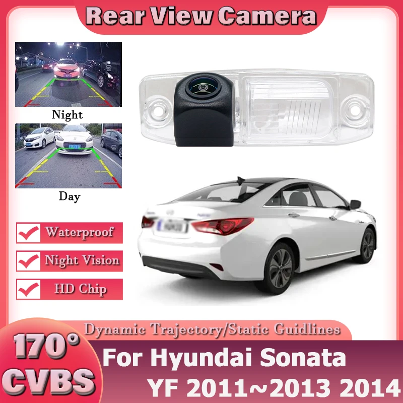 

170 градусов HD CCD 1080x720P камера заднего вида для Hyundai Sonata YF 2011 2012 2013 2014 видеомонитор заднего парковки ночного видения
