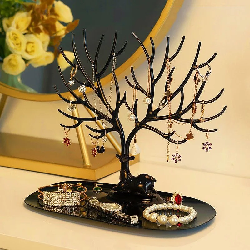 Deer Creative Jewelry Rack Deer Horn Tree Ear Studs Display Rack Earring Necklace Jewelry Storage Jewelry Sorting Hanger