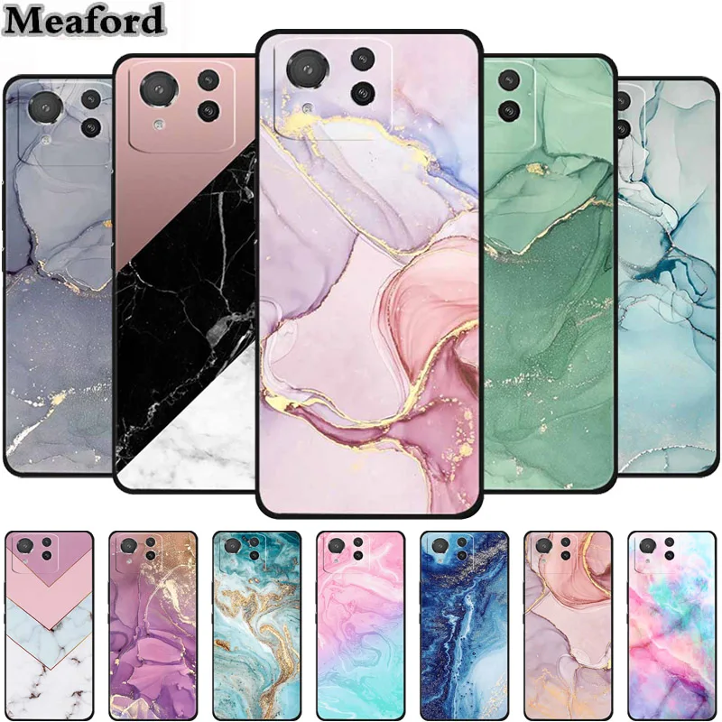 For Asus Zenfone 11 Ultra Case Marble TPU Soft Silicone Back Cover Phone Cases for Zenfone11 Ultra AI240 Colorful Painted Capa