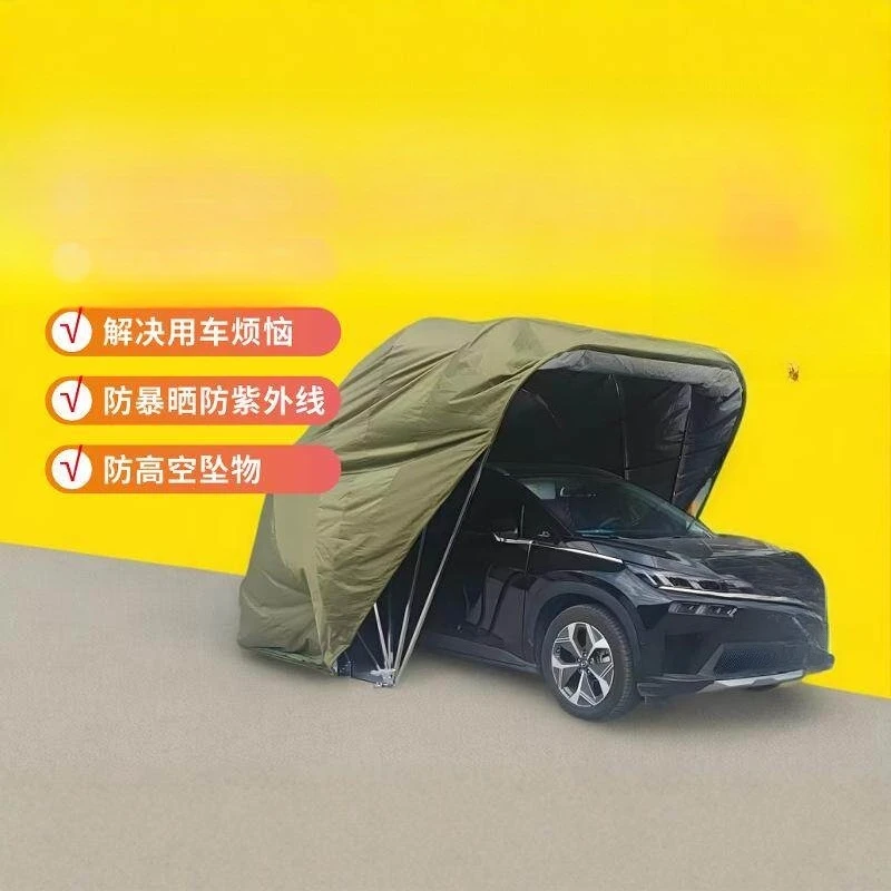 

Folding garage, parking space, rain and sun protection outside the shed, tarpaulin, car parking shed, awning