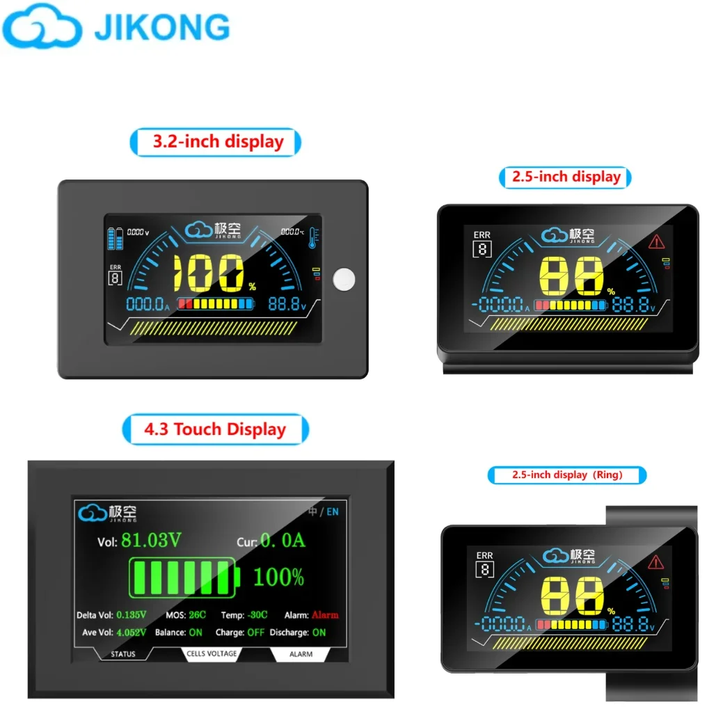 JIKONG BMS 3.2 inch Screen Display for JIKONG all BMS Accessories Intelligent Level Indicator JK BMS 3.2 LCD Monitor