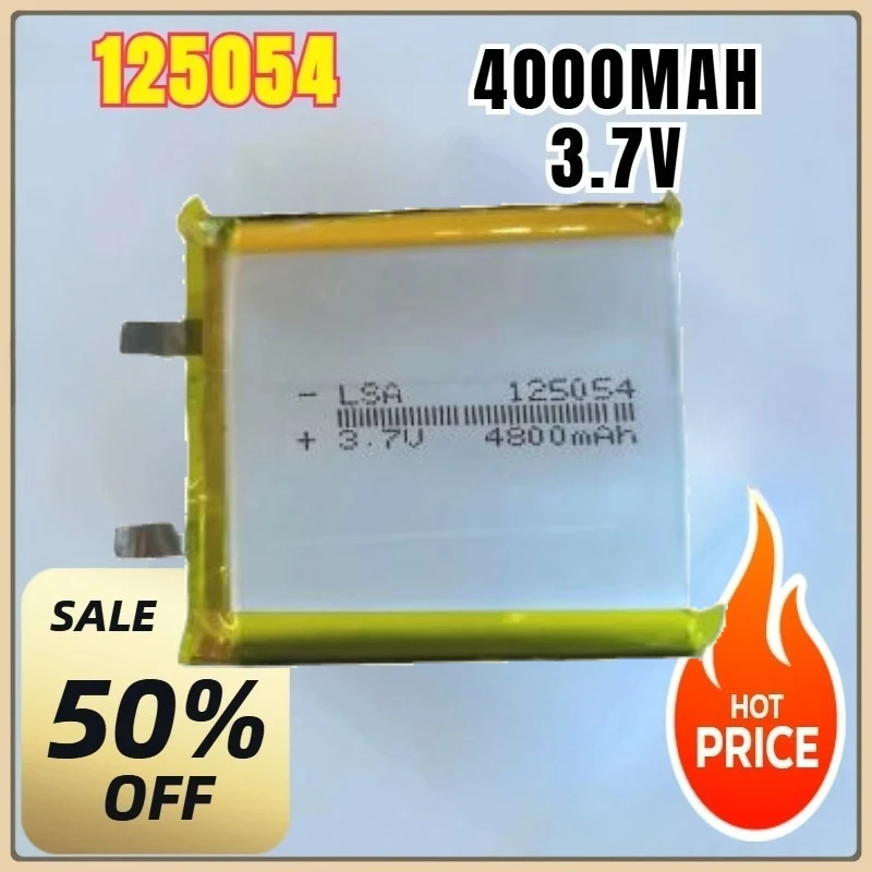 

For Mp3 Mp4 Mp5 DIY Warm Hand Power Bank LED Lighting Fixture 3.7V 4000mah 125054 Lithium Polymer LiPo Rechargeable Battery