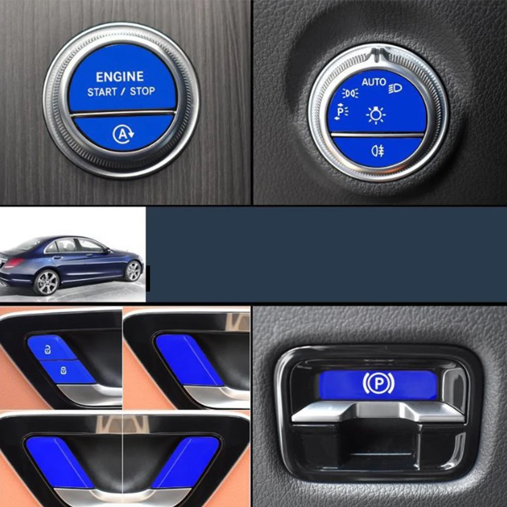 High Quality Door Lock Cover Button Complete Daily Headlight Long Lasting Luxurious Performance Start Interior