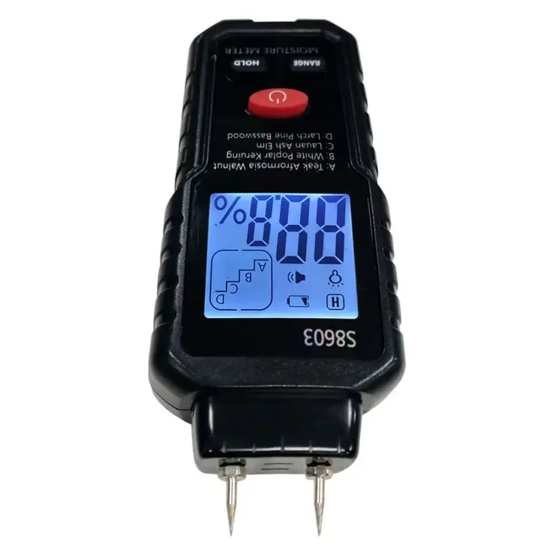 Premium S8603 Wood Moisture Meter Wall Cardboard Humidity Tester Dry Moisture Content Testing Instrument