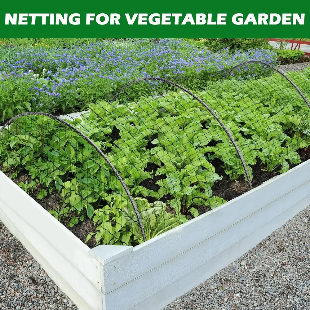 Heavy-dight Poultry Netting Breathable UV-Resistant Mesh for Garden Chicken Coops Blueberry Bushes and Fruit Trees
