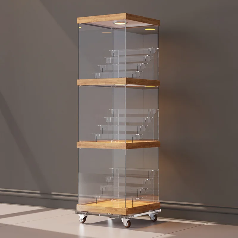 

Figure display stand Multi-layer POP MART storage Acrylic integrated heightening