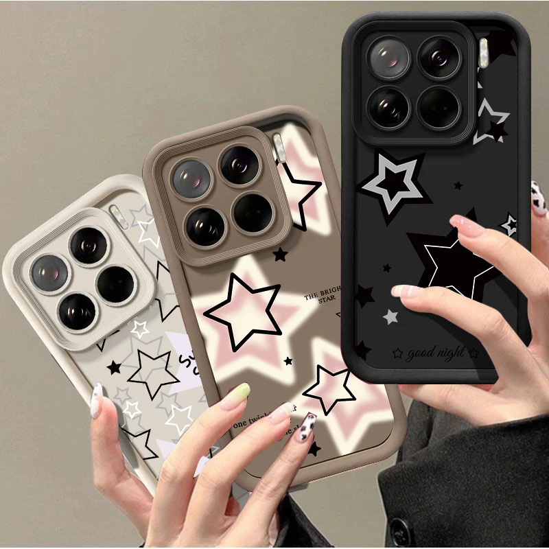 

Five-pointed Star Case For Motorola Moto Edge 70 50 Pro 60 Fusion Stylus 40 Neo G84 G85 G54 G75 G05 G34 G56 G86 Silicone Cover