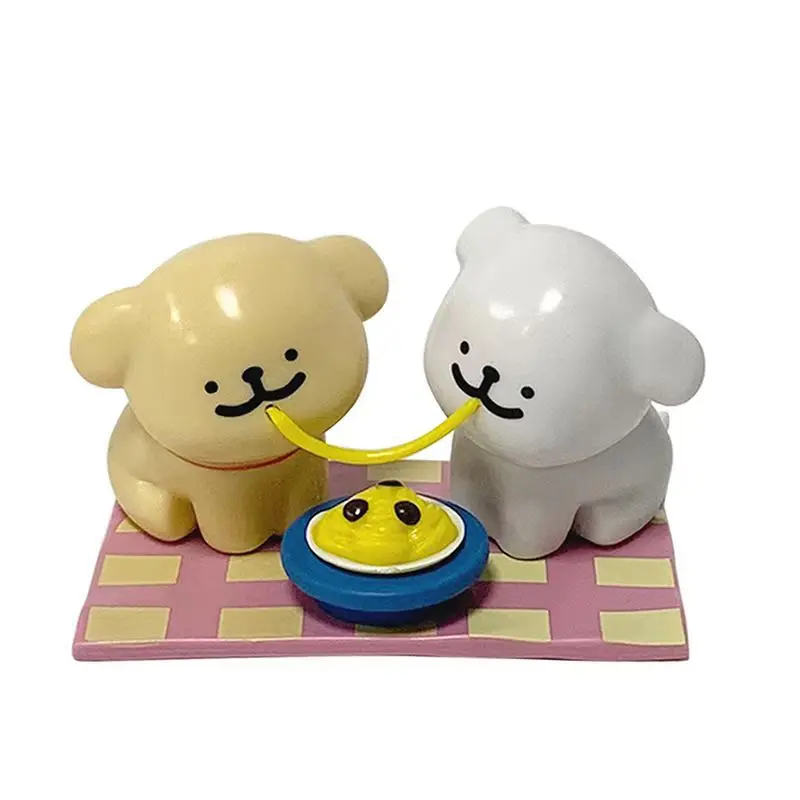 플레이이즘 6라인 강아지 피규어 블라인드 박스, 해피 스티커, 해피 시리즈 인형 데스크탑 장식품