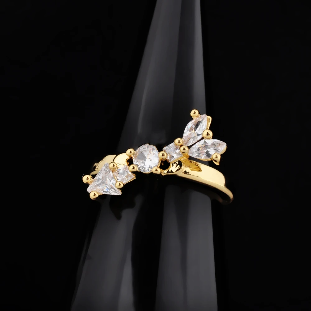 Anillo de plata de ley S925 con forma de flecha de diamante moissanita para joyería de alta gama para mujer