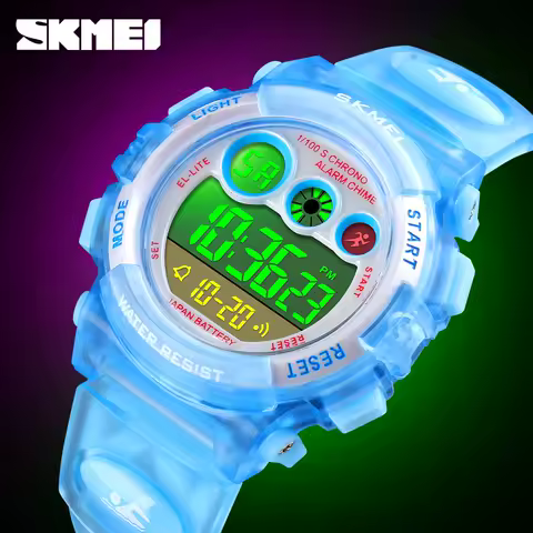 SKMEI Colorful Waterproof Sports Kids Digital Watches Young Energetic Dial Design Alarm Children's Wristwatches relogio infantil