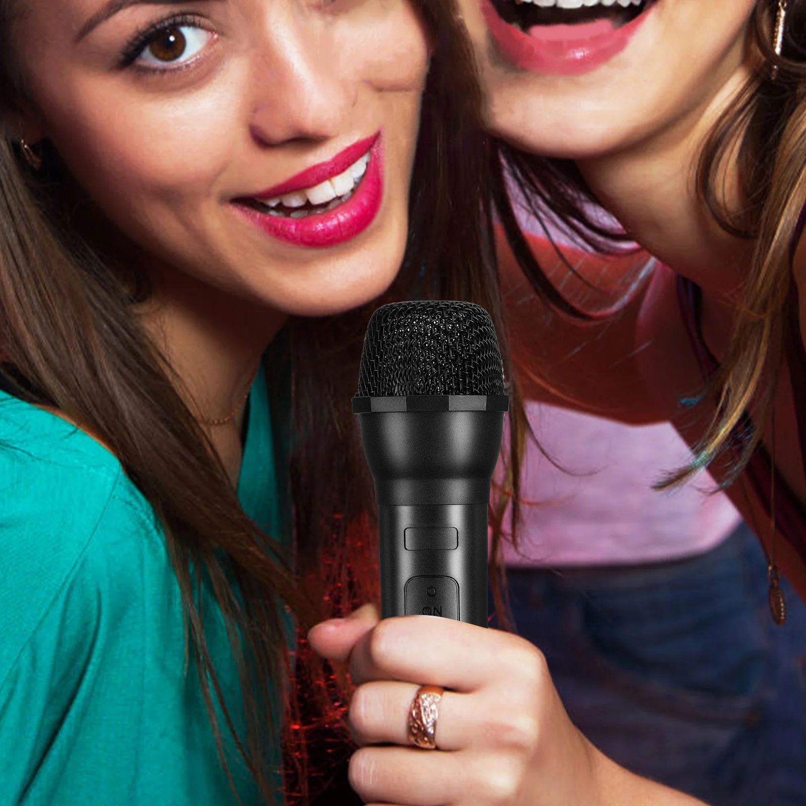 

Microphone Prop Fake Plastic Stage Performance Kids Pretend Simulation Cosplay Party Lightweight Realistic Design for Events