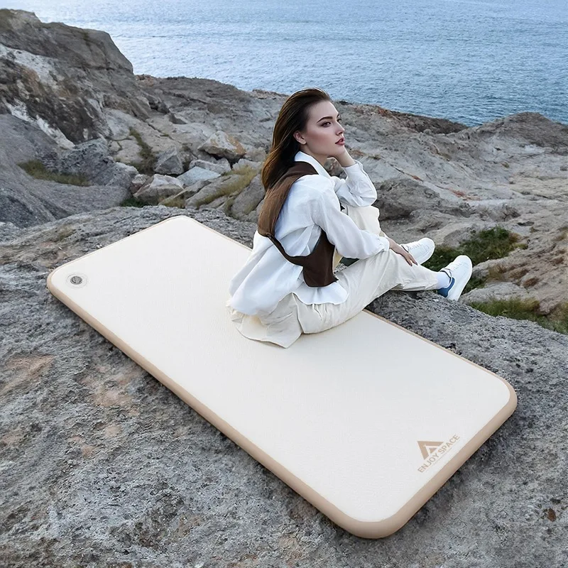 في الهواء الطلق بين عشية وضحاها مرتبة هوائية استراحة الغداء المنزلية المحمولة للطي نفخ فراش مريح مخيم النوم التروس #2