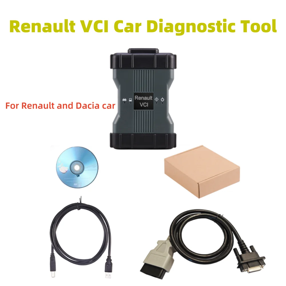 Best Renault VCI Automotive car Diagnostic Tool for Renault and Dacia Vehicle with Can Clip V236 Software diagnostic test tool